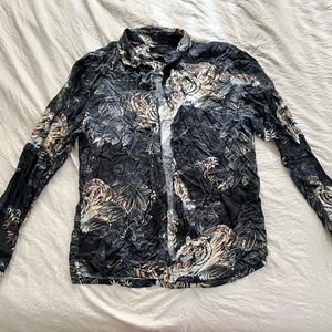 ALLSAINTS long sleeve button up shirt